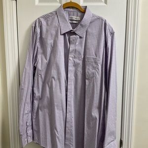 Calvin Klein mens dress shirt purple color